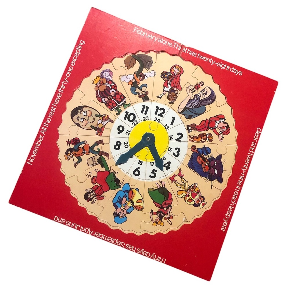 VTG Children's Clock Puzzle - Picture 5 of 5